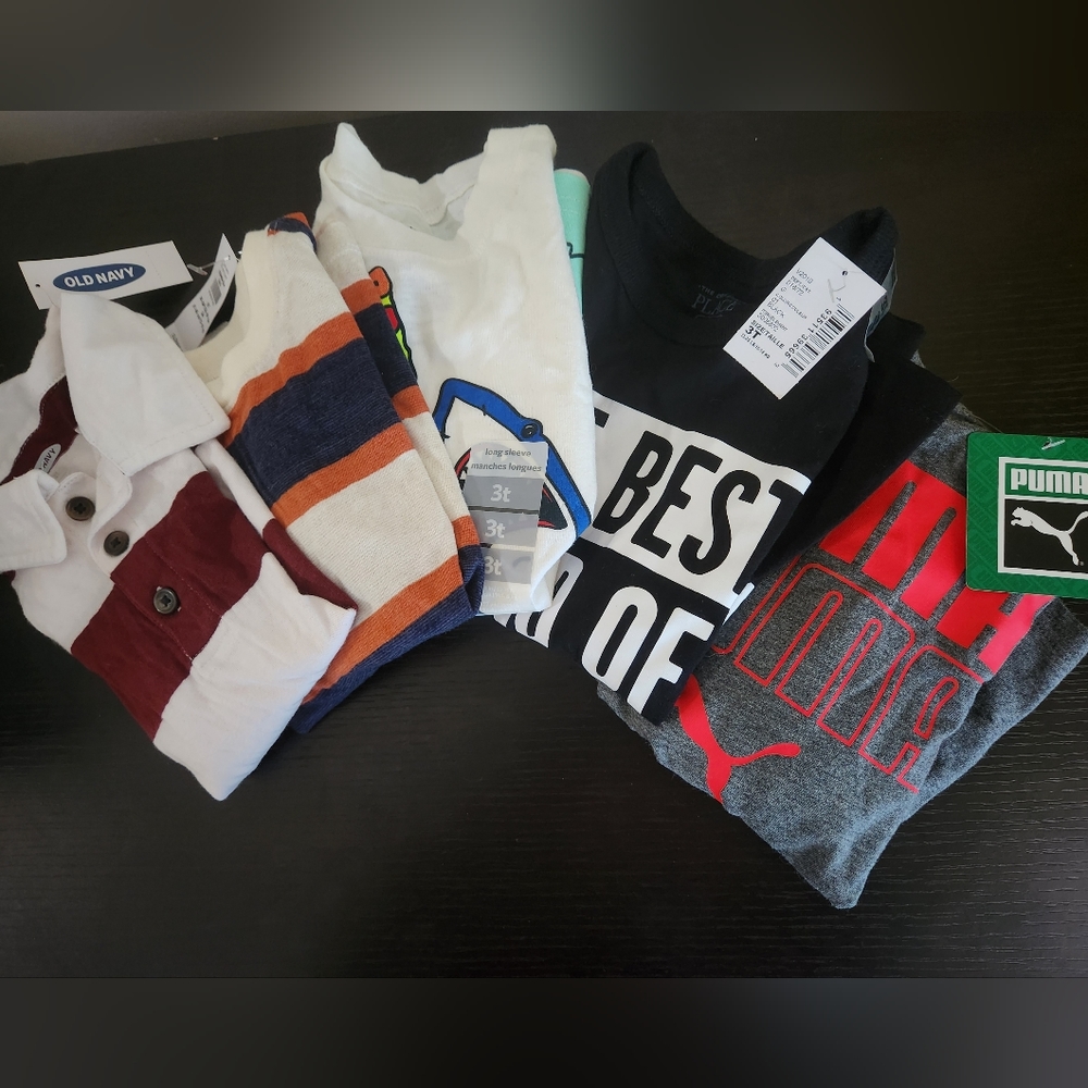 5 BNWT Boys 3T Long Sleeves